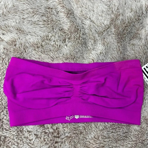 Womens Fox Racing HELLO! Bandeau Purple Top Size XS/S New - Picture 4 of 13